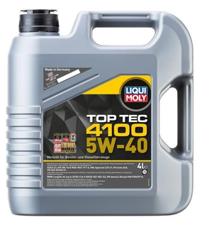 liqui-moly-2195 Моторна олива Liqui Moly TOP TEC 4100 5W-40, API SN, ACEA C3, 4л