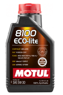 motul-839511 Олива 5W30 ECO-lite SAE 8100 (1л) (GM-dexos1 GEN3/FORD M2C 929-A/M2C 946-A ) (107250/108212/104987)