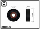 caffaro-0298 (сам ролик 76x17x22) Натяжит. ремня Opel Astra G X1,4-1,8XE4