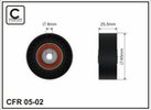 caffaro-0502 65x8x25.5 Натяжний ролик  A3 1,9TDI 96-,Skoda 1,9TDI 9