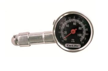 carlife-tg571 Манометр автомобільний 7,5Атм, металевий