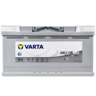 varta-595901085 Автомобільний акумулятор VARTA Silver Dynamic AGM 95Ah 850А R+ (правий +) G14