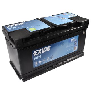 exide-ek950 Акумуляторна батарея 95Ah/850A (353x175x190/+R/B13) (Start-Stop AGM)