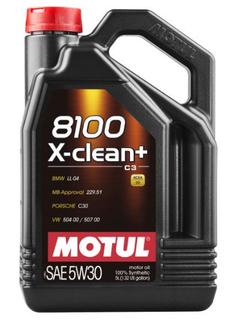 motul-5w305lxclean8100 Моторне мастило X-CLEAN+ 8100 5W30 5L A3/B3 C3 BMW 04, 229.51, C30, 504 00/507 00
