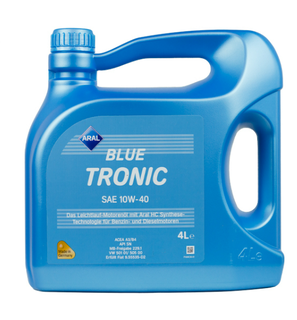 aral-10w404lbluetronic Моторне мастило BLUE TRONIC 10W40 4L, A3/B4, 9.55535 D2, МВ 229.1, VW 505 00/501 01