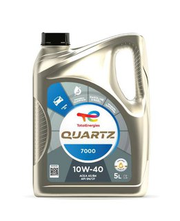 total-10w405lquartzgasoline Моторне мастило QUARTZ 7000 10W-40 10W40 5L, A3/B4, MB 229.1, VW 501.01/505.00