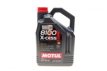 motul-368106 Олива 5W30 X-cess 8100 (5L) (VW 502 00/505 00/MB 229.5/226.5/RN0710-0700/LL-01) (108946)