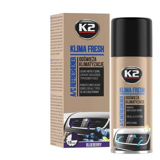 k2-k222bb Очищувач для системи кондиціонування Klima Fresh лохина аерозоль 150 мл