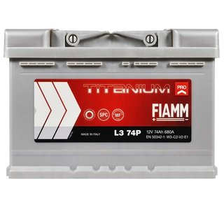 fiamm-l374p Акумулятор FIAMM TITANIUM PRO 74Ah/680A P+