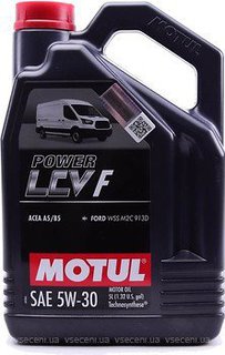 motul-873251 Олива 5W30 Power LCV F (5L) (ACEA A5/B5/API SL/CF/Ford WSS-M2C 913D)