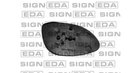 signeda-sopm1002al Стекло зеркала с подставкой opel vectra (95-)
