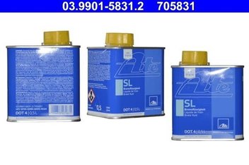 ate-03990158312 Гальмівна рідина ATE DOT4 0.5L (SL)