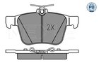 meyle-0252500916pd Колодки гальмівні (задні) Audi A3/VW Golf/Touran/Passat VI 1.0-2.0TDI/Skoda SuperB 12-(ATE)