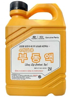 hyndai-kia-0710000201 Антифриз Hyundai/Kia G12+ червоний, концентрат -80 ° C, 2л