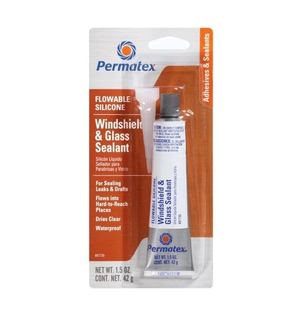amtra-ltd-81730 Силікон холодного затвердіння 42 гр. Permatex  FLOWABLE SILICONE WINDSHIELD & GLASS SEALER.
