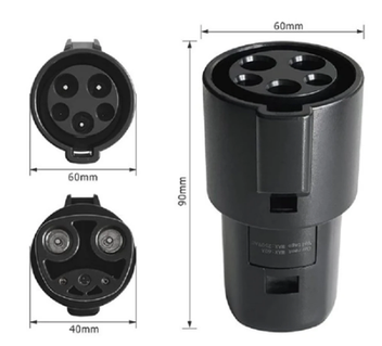 feyree-type1totesla Перехідник J1772 Type 1 на Tesla Convertor для Tesla Model X/Y/3/S
