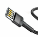 Кабель Baseus Cafule Cable（special edition）USB For iP 2.4A 1M Grey+Black