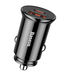 АЗП Baseus Circular Plastic A+C 30W  PPS Car Charger Black