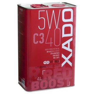 xado-xa26222 Моторна олива XADO Atomic Oil 5W-40 C3 RED BOOST 4L синтетична