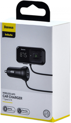 АЗП з FM-модулятором Baseus T Shaped S-16 Car Bluetooth MP3 Player Black
