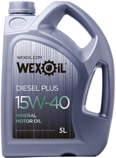 wexoil-15w405ldieselplus Моторне мастило WEXOIL 15W40 5L DIESEL PLUS