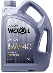 Моторне мастило WEXOIL 15W40 5L WENZOL