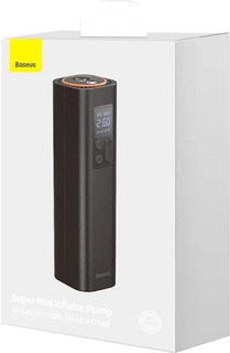 baseus-crcq000001 Автомобільний насос Baseus Super Mini Inflator Pump Black
