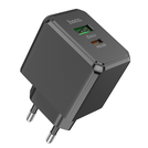 HOCO, 6942007603898, Мережевий зарядний пристрій HOCO CS14A Ocean PD20W+QC3.0 charger Black