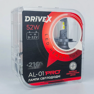 drivex-al01prohb3 Лампа LED AL-01 PRO HB3(9005) 52W CAN 9-32V 6K к-т.