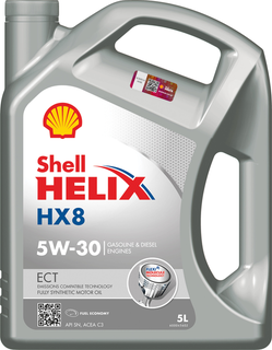 shell-xxl-5w305lhelixhx8ect Моторне мастило Shell Helix ECT HX8 5W-30 5L, C3, 504.00 / 507.00, MB 229.31 / MB 229.51