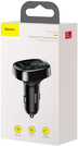 BASEUS, CCMT000001, АЗП з FM-модулятор Baseus T Shaped S-09A Car Bluetooth MP3 Player (Standard Edition) Black