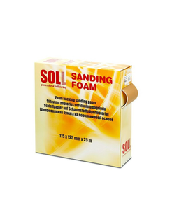 soll-ssf115250240 Наждачний папір в рулоні на поролоні Р- 240 SOLL 115 мм х 125 мм х 25 м