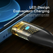 Кабель Essager Interstellar Transparent Design USB Charging Cable Type C to Lightning 1m black (EXCTL-XJ01-P)