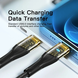 Кабель Essager Interstellar Transparent Design USB Charging Cable Type C to Lightning 1m black (EXCTL-XJ01-P)