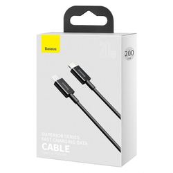 Кабель Baseus Superior Series Fast Charging Data Cable Type-C to iP PD 20W 2m Black