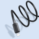 Кабель Usams US-SJ696 60W Striped Data Cable Type-C To Type-C-KY Series 2M white