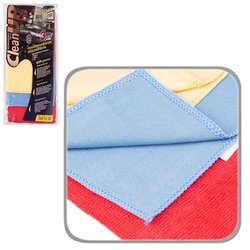 Серветка Мікрофібра набір для електроніки, скла, універ. CleanUP (25 х30, 30 х 30, 35 х30)