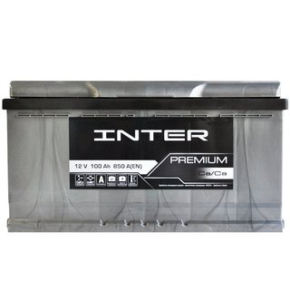 inter-100ah850ar Автомобільний акумулятор INTER Premium 100Ah 850A R+ (L5)
