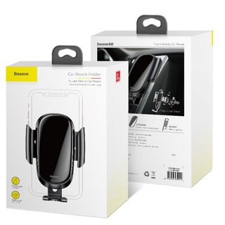 baseus-suylwl01 Тримач для мобiльного Baseus Future Gravity Car Mount Black