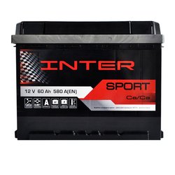 Автомобільний акумулятор INTER Sport 60Ah 580A R+ (L2)